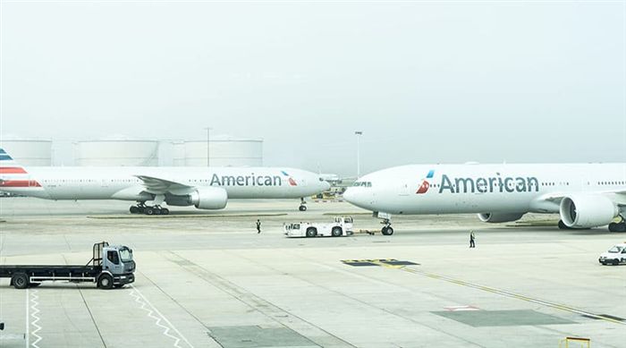 Американские самолеты в аэропорту